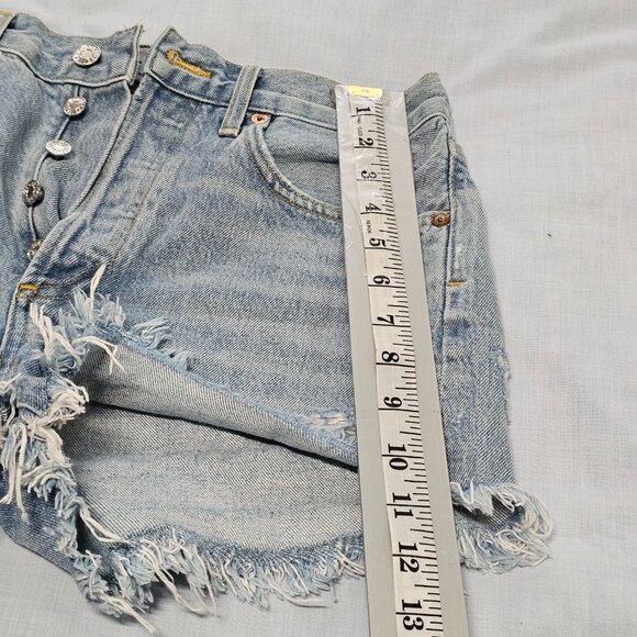 AGOLDE Parker Vintage Cutoff Shorts Women Size 26 Swapmeet - Picture 8 of 15